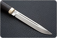 Нож Финка-3 наборная кожа, 95х18, латунь : фото 2