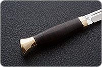 Нож Финка-3 наборная кожа, 95х18, латунь : фото 3