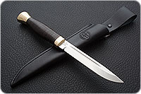Нож Финка-3 наборная кожа, 95х18, латунь : фото 5