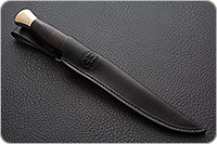 Нож Финка-3 наборная кожа, 95х18, латунь : фото 6