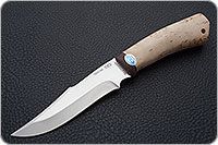 Нож Хазар карельская береза, 100х13м, текстолит : фото 2