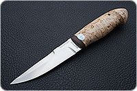 Нож Хаски карельская береза, 100х13м, текстолит : фото 2
