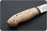 Нож Хаски карельская береза, 100х13м, текстолит : фото 5