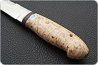 Нож Хаски карельская береза, 100х13м, текстолит : фото 6