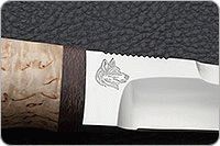 Нож Хаски карельская береза, 100х13м, текстолит : фото 7