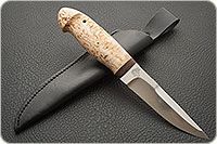 Нож Хаски карельская береза, 100х13м, текстолит : фото 9