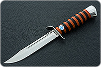 Нож Штрафбат - Георгиевская лента оргстекло, 95х18, алюминий : фото 2