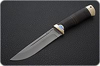 Нож Бекас наборная кожа, rwl-34, латунь : фото 2