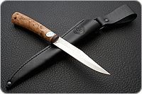 Нож Заноза карельская береза, 100х13м, текстолит : фото 9