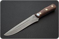 Нож Ирбис накладки орех, aus-8, цельнометаллический : фото 2