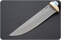 Нож Лиса граб - черное дерево, латунь, пескоструйная тонировка : фото 3