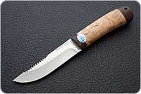 Нож Робинзон-2 карельская береза, 100х13м, текстолит : фото 2