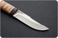 Нож Робинзон-2 карельская береза, 100х13м, текстолит : фото 4