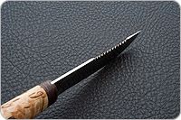 Нож Робинзон-2 карельская береза, 100х13м, текстолит : фото 8