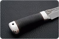 Нож Скорпион наборная кожа, s390, алюминий : фото 5