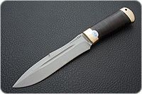 Нож Скорпион наборная кожа, aus-8, латунь : фото 2