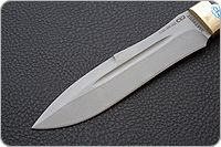 Нож Скорпион наборная кожа, aus-8, латунь : фото 3