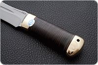 Нож Скорпион наборная кожа, aus-8, латунь : фото 6