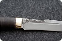 Нож Скорпион наборная кожа, aus-8, латунь : фото 8