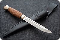 Нож Финка-3 береста, 95х18, латунь : фото 9