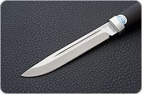 Нож Финка-3 граб - черное дерево, aus-8, алюминий : фото 3