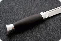 Нож Финка-3 граб - черное дерево, aus-8, алюминий : фото 5