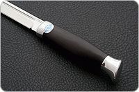 Нож Финка-3 граб - черное дерево, aus-8, алюминий : фото 6