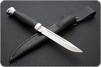 Нож Финка-3 граб - черное дерево, aus-8, алюминий : фото 8