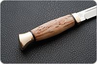 Нож Финка-3 карельская береза, 95х18, латунь : фото 5