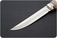 Нож Финка-5 карельская береза, elmax, латунь : фото 3