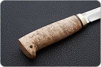 Нож Финка-5 карельская береза, elmax, латунь : фото 5