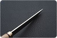 Нож Финка-5 карельская береза, elmax, латунь : фото 7