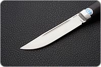 Нож Финка-Лаппи граб - черное дерево, 95х18, алюминий : фото 3