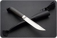 Нож Финка-Лаппи граб - черное дерево, 95х18, алюминий : фото 7