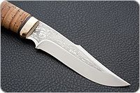 Нож Хазар береста, s390, латунь : фото 4