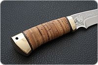 Нож Хазар береста, s390, латунь : фото 5