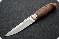 Нож Хаски карельская береза, elmax, латунь : фото 2