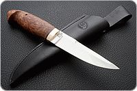 Нож Хаски карельская береза, elmax, латунь : фото 8