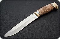 Нож Шаман-1 карельская береза, 95х18, латунь : фото 2