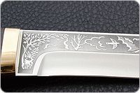 Нож Шаман-1 карельская береза, 95х18, латунь : фото 7