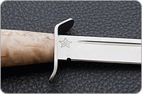 Нож Штрафбат карельская береза, 100х13м, без тыльника : фото 7