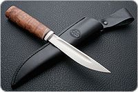 Нож Якут карельская береза, elmax, алюминий : фото 8