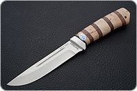 Нож Бекас орех, 95х18, алюминий : фото 2