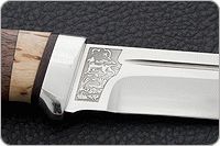 Нож Бекас орех, 95х18, алюминий : фото 7