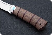 Нож Бекас орех-оргстекло, 95х18, алюминий : фото 6