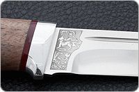 Нож Бекас орех-оргстекло, 95х18, алюминий : фото 7