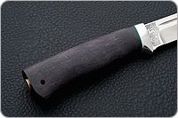 Нож Бекас стабилизированная карельская береза, 95х18, алюминий : фото 5