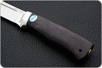 Нож Бекас стабилизированная карельская береза, 95х18, алюминий : фото 6