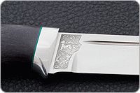 Нож Бекас стабилизированная карельская береза, 95х18, алюминий : фото 7