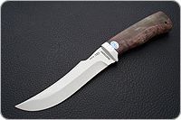 Нож Клык карельская береза, 95х18, алюминий : фото 2